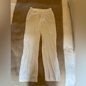 Zara white linen pants, size S